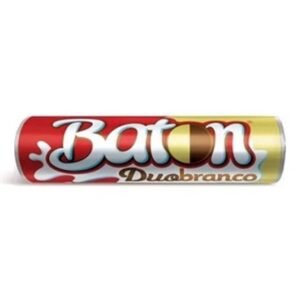 Barra de Chocolate Garota Baton Duobranco 16 grs