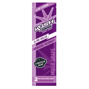 Blunt Kush Herbal Wraps Conical Mixed Grape 2x