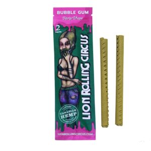 Blunt Lion Rolling Circus Hemp Wraps Bubble Gum 2 un.