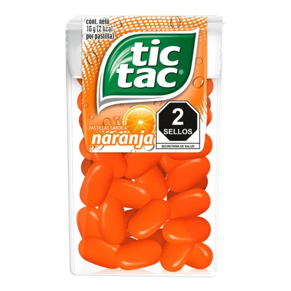 Pastillas Tic Tac sabor Naranja 16 grs