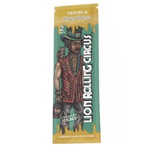 Blunt Lion Rolling Circus Hemp Wraps Tequila 2 un.