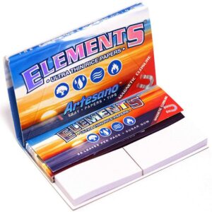 Papelillos Elements Ultra Thin Rice Papers Artesano King Size + Filters Tips - Sabanas