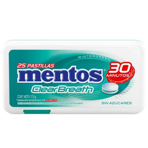 Pastillas Mentos ClearBreath Wintergreen 17,5 grs