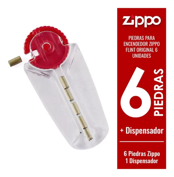 Repuesto Piedra de Encendedor Zippo 6 un.