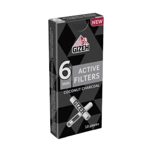 Filtros Gizeh Active Filters Coconut Charcoal 10 piezas