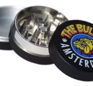 Moledor The Bulldog Metálico Negro 40mm 3 partes
