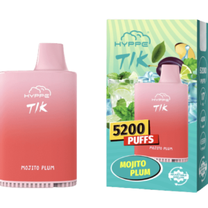 Vaporizador Hyppe Tik sabor Mojito Plum 5200 Puffs 0% Nicotina – Descartable