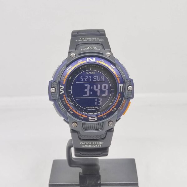 Reloj Casio 5 Alarms World Time Con Brujula y Termometro SGW-100 3157