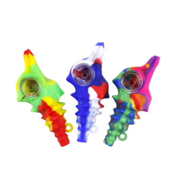 Pipa Silicona Caracola Magica con Quemador de Pyrex