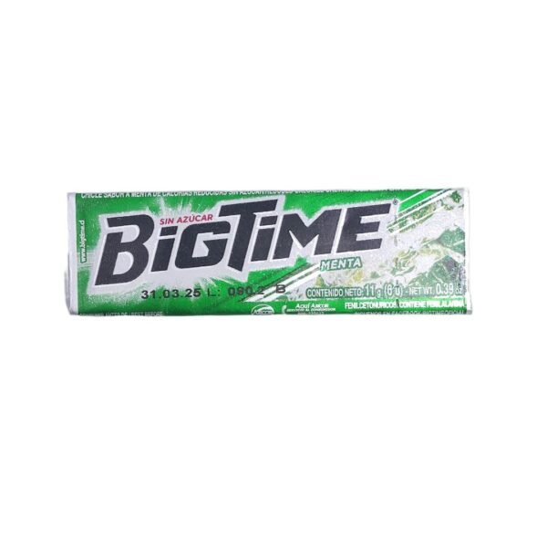 Chicle Bigtime Menta 11gr