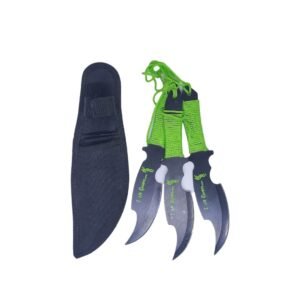 Navajas arrojadizas verdes