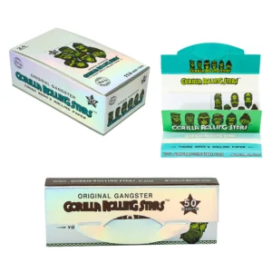 Papelillos Gorilla Rolling Stars 1" 1/4 + Filters Tips