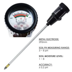 Medidor PH y Humedad Del Suelo W