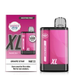 Vaporizador Vape Pen Pro Dinner Lady Grape Star 0% Nic XL 5000 Puff