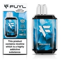 Vaporizador Fuyl Dinner Lady Bubblegum Ice 0% Nic 8000 Puff