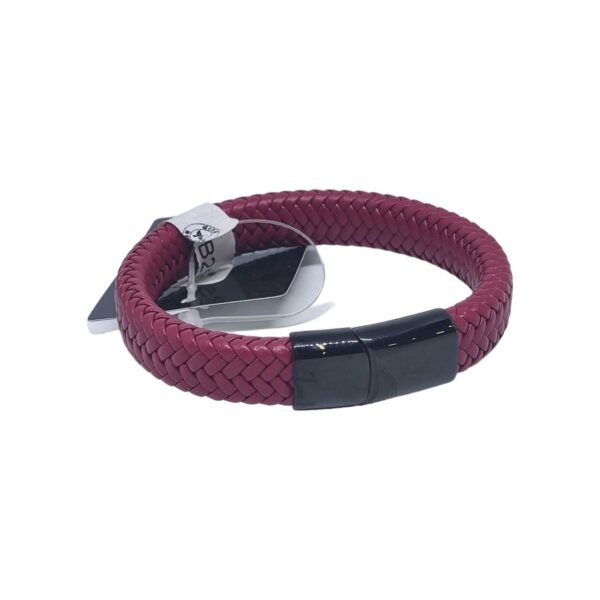 Pulsera Cuero Gino Rodinis 252 Roja