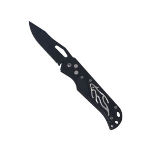 Navaja Cuchilla Automatica Diseño Fuego 20 Cm