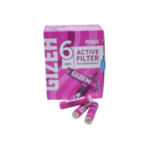 Filtro Carbon Activo Gizeh Pink 6 mm Caja 34 Un
