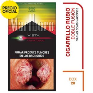 Cajetilla de Cigarros Marlboro Vista 2 Coral Fusion XL A.