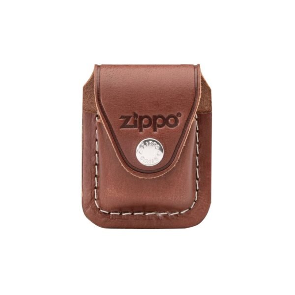 Estuche Funda De Cuero Encendedor Zippo Cafe