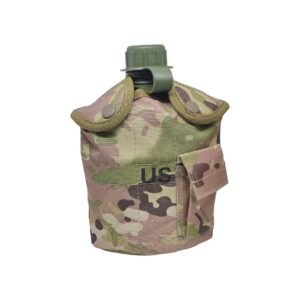Cantimplora Plastico y Metal Diseño Militar