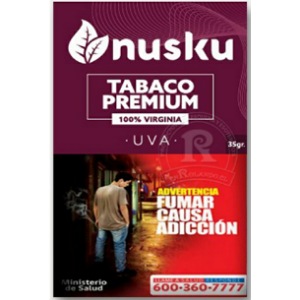 Tabaco Premium Nusku Uva 100% Virginia 35 Gr + Encendedor De Regalo