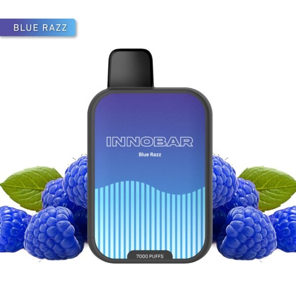 Vaporizador Desechable Innobar 7000 Puffs – Blue Razz (Frambuesas Azules)