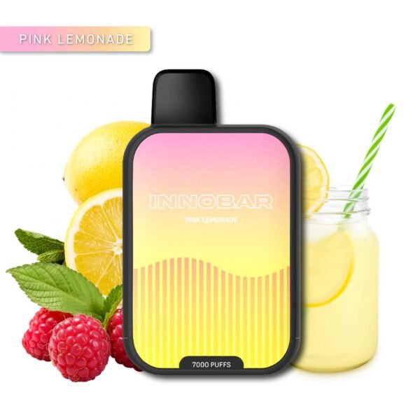 Vaporizador Desechable Innobar 7000 Puffs – Pink Lemonade (Limonada Rosa) Zero