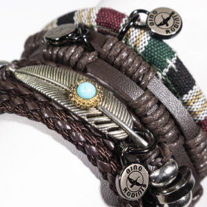 Pulsera De Cuero Gino Rodinis B349