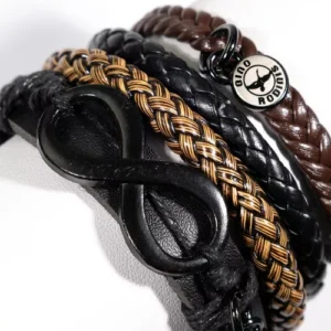 Pulsera De Cuero Gino Rodinis B348