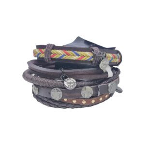 Pulsera De Cuero Gino Rodinis B350