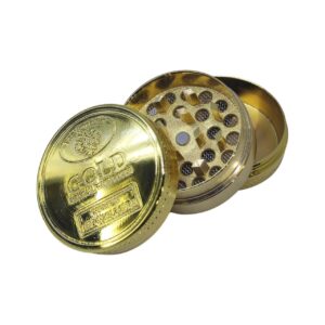 Moledor Metalico Dorado Gold 3 Partes 40mm