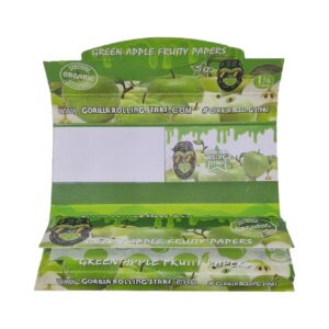 Papelillos Gorila Rolling Circus 1" 1/4  Sabor Manzana Verde + Filter Tips