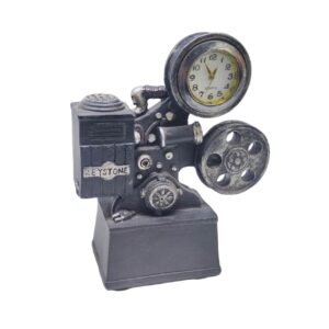 Reloj De Mesa Decorativo Diseño Camara De Cine -10 cm