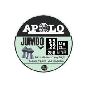 Postones Apolo Jumbo Cal 5.5 - Lata 250 Un - 22Gr