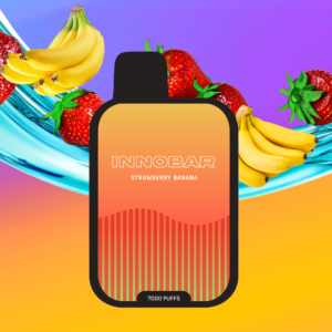 Vaporizador Desechable Innobar 7000 Puffs – Strawberry Banana (Frutilla Platano)