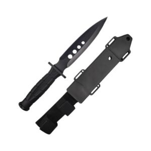 Cuchillo De Buceo Funda Polimero Negro