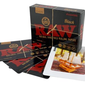 Juego De Naipes Raw Black Playing Cards