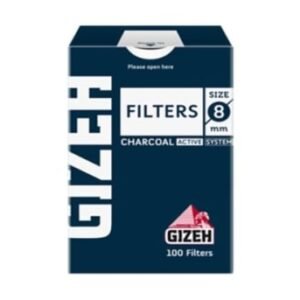 Filtros En Caja Gizeh Carbon Activo Regular 8mm -100 Piezas