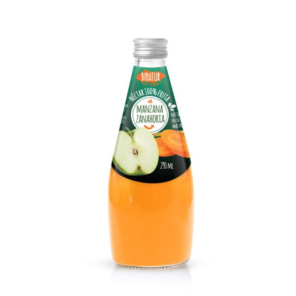 Bebida Jugo 100% Fruta Binatur Manzana Zanahoria 290 ml