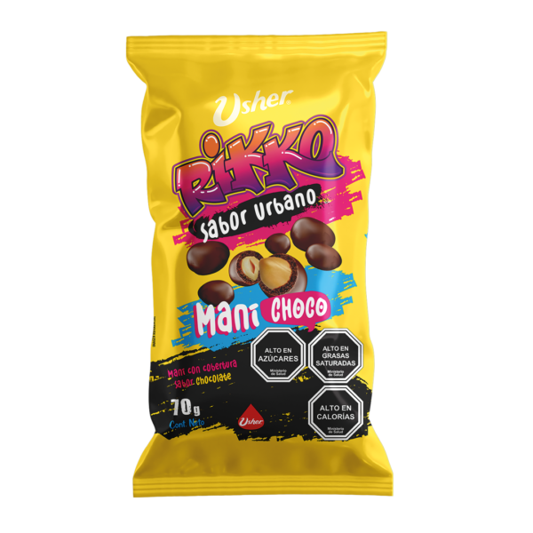 Mani Choco - Mani Recubierto De Chocolate Rikko Usher 70 gr