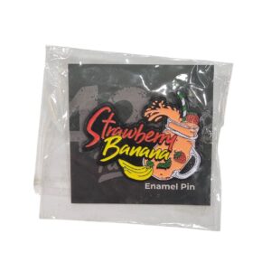 Pin Metalico 42 Fast Buds Diseño Strawberry Banana