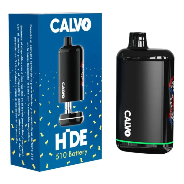 Bateria Vaporizador Para Cartridge Calvo 510 Hide - Color Negro