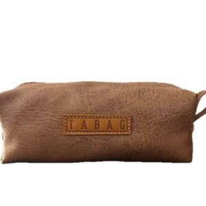 Tabaquera Estuche Tabag Eco -Cuero Cafe Oscuro
