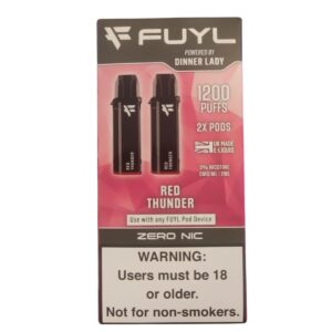Recargas Dinner Lady Sabor Red Thunder - X2 Pods De 600 Puffs (1200 Puffs)