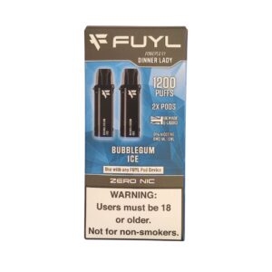 Recargas Dinner Lady Sabor Bubblegum Ice - X2 Pods De 600 Puffs (1200 Puffs)