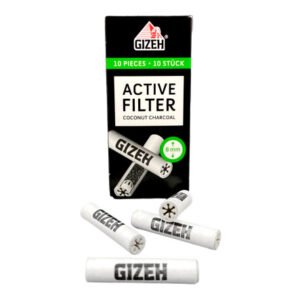 Filtros Gizeh Active Filters Coconut Charcoal 10 piezaz - 8mm