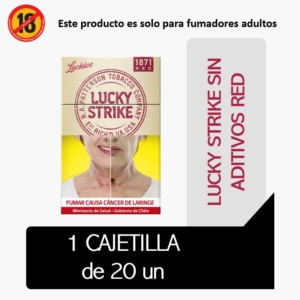 Cigarrillos Lucky Strike Luckies Patterson Sin Aditivos Rojo 20 un.