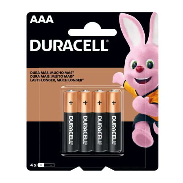 Pack Pilas AAA x4 Duracell