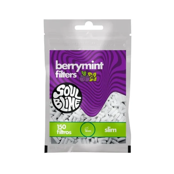 Filtros Soulblime 150 un. de 6 mm – Sabor Berrymint